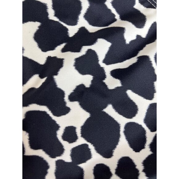 Time And Tru Two Piece Swimsuit Bikini Womens 3X Black White Animal Print New - Picture 6 of 11
